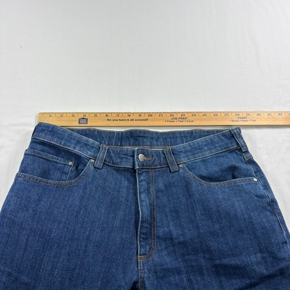 40 Grit Jeans Mens 36x34 Blue Duluth Trading Co Stretch Workwear Straight Leg